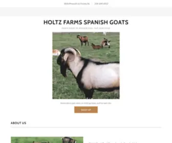 HoltzFarms.com(Holtz Farms Spanish Goats) Screenshot