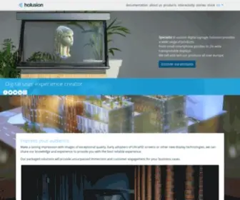 Holusion.com(Holographic solutions design and production) Screenshot