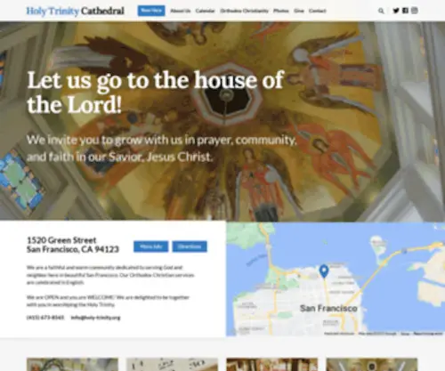 Holy-Trinity.org(A warm community praising God in San Francisco for more than 150 years) Screenshot