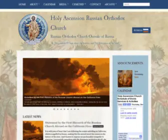 Holyascensionchurch.org(Holy Ascension Russian Orthodox Church of Sacramento) Screenshot