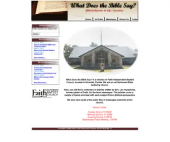 Holybiblesays.org(What Does The Bible Say) Screenshot