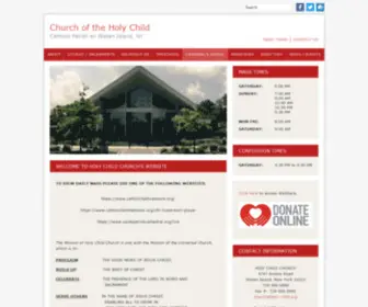 Holychildsi.com(Holy Child) Screenshot