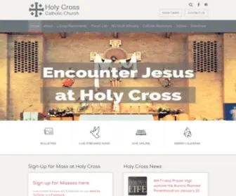 Holycross-Batavia.org(Holy Cross Catholic Church) Screenshot