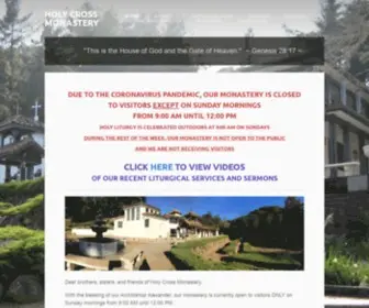 Holycrossmonastery.org(HOLY CROSS MONASTERY) Screenshot