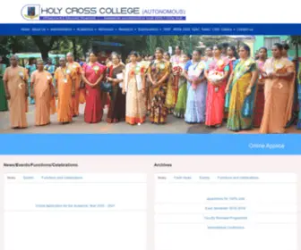 Holycrossngl.edu.in(Holy Cross College(Autonomous)) Screenshot