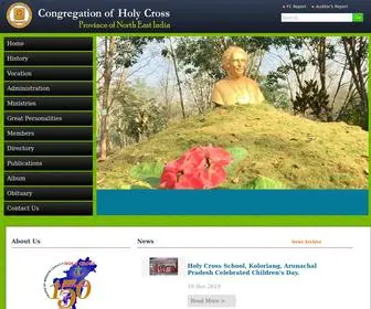 Holycrossnortheastindia.org(Holy Cross Province North East India) Screenshot