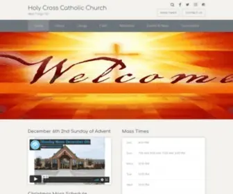 Holycrosswestfargo.com(Holy Cross Catholic Church) Screenshot