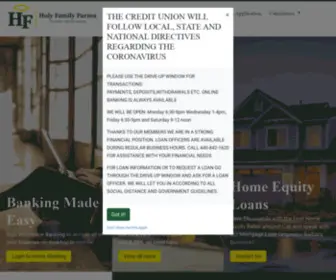 Holyfamilycreditunion.com(Holy Family Parma Federal Credit Union) Screenshot