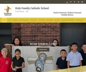 Holyfamilytopeka.net(Holy Family Catholic School) Screenshot