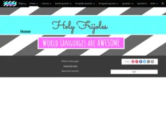 Holyfrijolesespanol.com(Menu) Screenshot