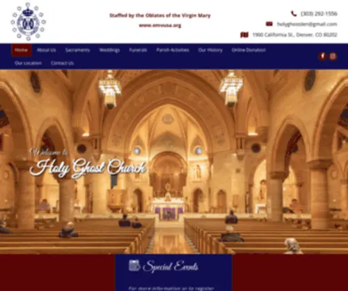 Holyghostchurch.org(Holy Ghost Church) Screenshot
