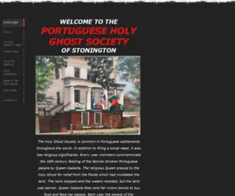 Holyghostclub.com(Stonington Holy Ghost Club) Screenshot