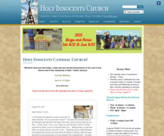 Holyinn.org(Holy Innocents Catholic Church) Screenshot