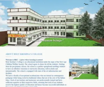 Holykrishnascollege.com(Holy Krishna’s College) Screenshot