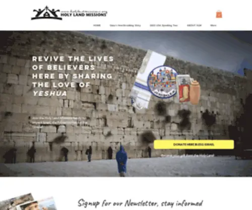 Holylandmissions.org(Holy Land Missions) Screenshot