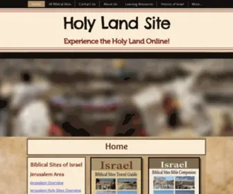 Holylandsite.com(Israel Bible Sites) Screenshot