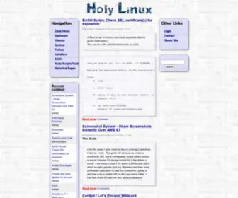 Holylinux.net(Holy Linux) Screenshot