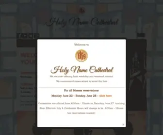 Holynamecathedral.org(Holy Name Cathedral Parish Holy Name Cathedral Parish) Screenshot