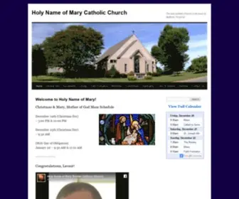 Holynameofmary.net(Holy Name of Mary Catholic Church) Screenshot