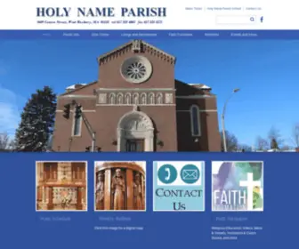 Holynameparish.com(Holy Name Parish) Screenshot