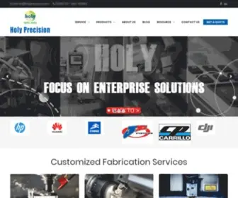 Holyprecision.com(One-stop Fabrication CNC Service│Holy Precision) Screenshot