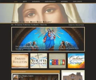 Holyrosarycabrini.org(Our Lady of the Most Holy Rosary) Screenshot