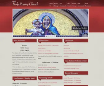 Holyrosarychurchdc.org(Holy Rosary Church) Screenshot