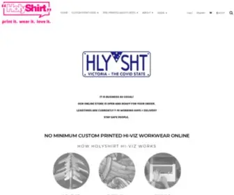 Holyshirt-Hiviz.com.au(Home Hi) Screenshot