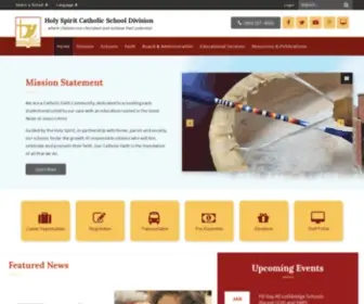 Holyspirit.ab.ca(Holy Spirit Roman Catholic Separate Regional Division No) Screenshot