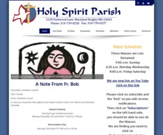 Holyspiritstl.org(Holy Spirit Catholic Church) Screenshot