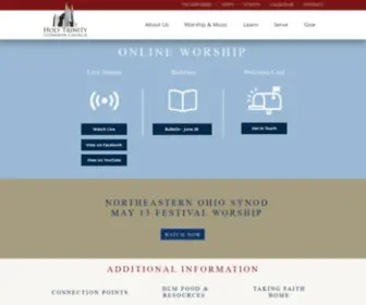 Holytrinityakron.org(Holy Trinity Lutheran Church) Screenshot