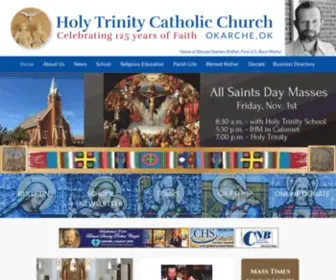 Holytrinityok.org(Holy Trinity Catholic Church) Screenshot