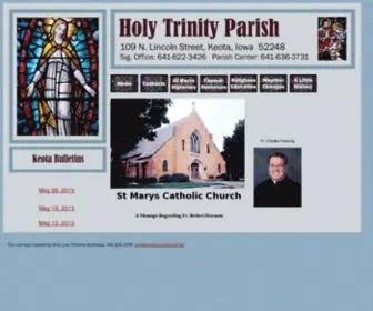 Holytrinityparish-Keota.com(Holy Trinity Parish) Screenshot