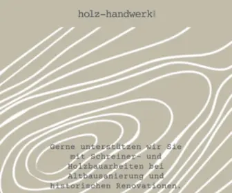 Holz-Handwerk.gmbh(Holz Handwerk gmbh) Screenshot