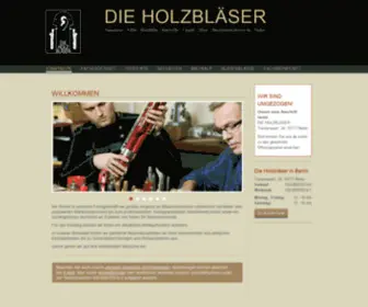 Holzblaeser.com(Die Holzbläser in Berlin) Screenshot