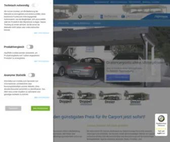 Holzcarports.de(Carportfabrik Konfigurator) Screenshot