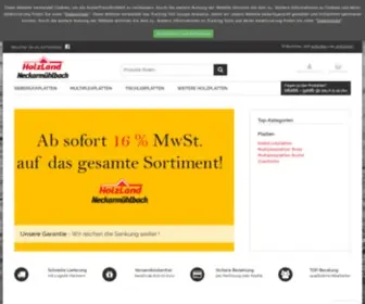 Holzcenter-Shop.de(Holzprodukte günstig online kaufen) Screenshot