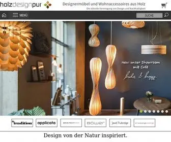 Holzdesignpur.de(Designermöbel) Screenshot