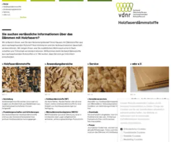 HolzFaser.org(Verband Dämmstoffe aus nachwachsenden Rohstoffen) Screenshot