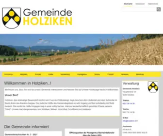 Holziken.ch(Gemeinde Holziken) Screenshot