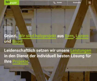 Holzprojekt.ch(Startseite) Screenshot