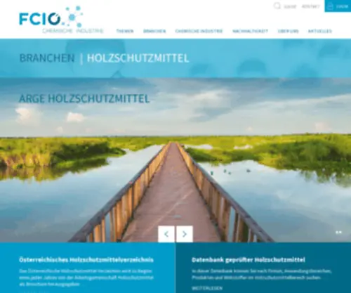 Holzschutzmittel.at(FCIO Website) Screenshot