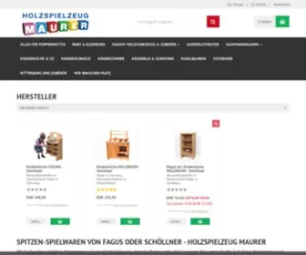 Holzspielzeug-Maurer.de Screenshot