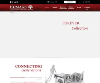 Homagejewellery.com.au(Homage Personalised Jewellery) Screenshot