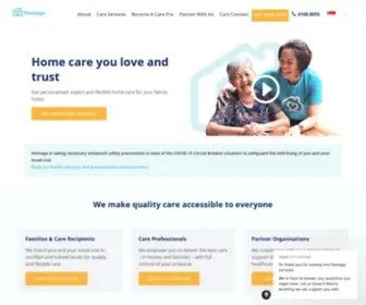 Homage.sg(Holistic Health & Caregiving Services Where You Are) Screenshot