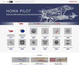 Homapilot.com(Online Aviation Courses and Exams By Homa Pilot) Screenshot