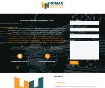 Homax.com.ar(Todo para la construcción) Screenshot