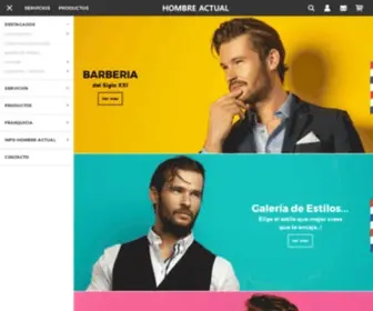 Hombreactual.com(Peluquería masculina y barbería en Madrid Centro) Screenshot