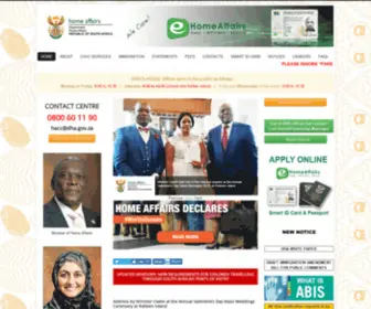 Home-Affairs.gov.za(Department of Home Affairs) Screenshot