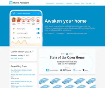 Home-Assistant.io(Open source home automation) Screenshot